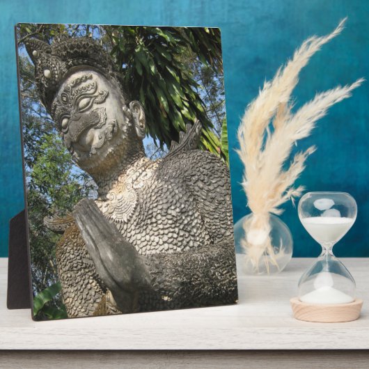 Vogelmens Wai ... Nong Khai, Isaan, Thailand Fotoplaat (Zijkant)