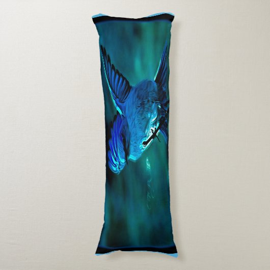 Vogelmodellen: Berg Bluebird 01-01 Lichaamskussen (Voorkant Verticaal)