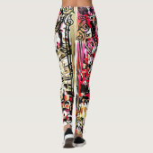 Vogelmodellen:  pacocks 01 leggings (Achterkant)