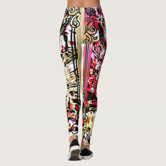 Vogelmodellen:  pacocks 01 leggings (Achterkant)