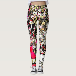 Vogelmodellen: pacocks 01 leggings