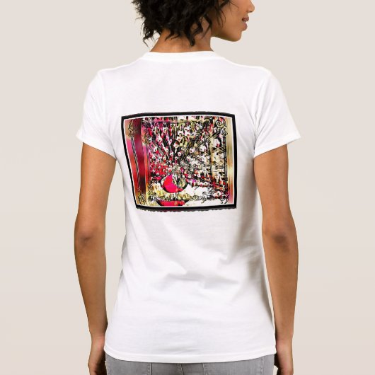 Vogelmodellen:  pacocks 01 t-shirt (Achterkant)