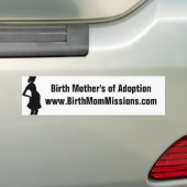 Vogelmoederhommel voor adoptie bumpersticker (Op auto)