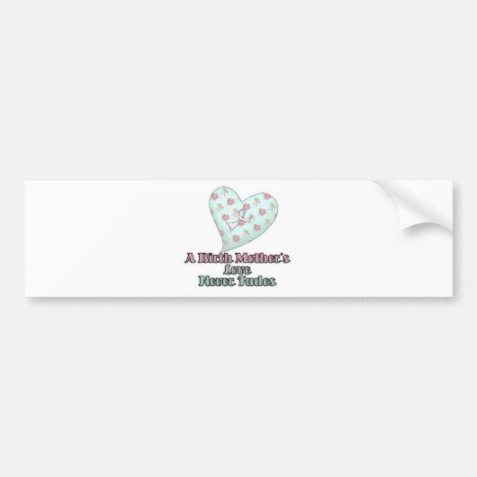 Vogelmoeders liefde verflauwt nooit bumpersticker (Voorkant)