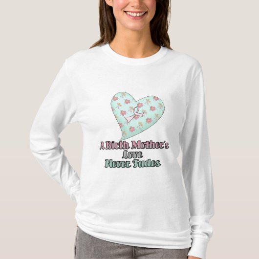 Vogelmoeders liefde verflauwt nooit t-shirt (Voorkant)