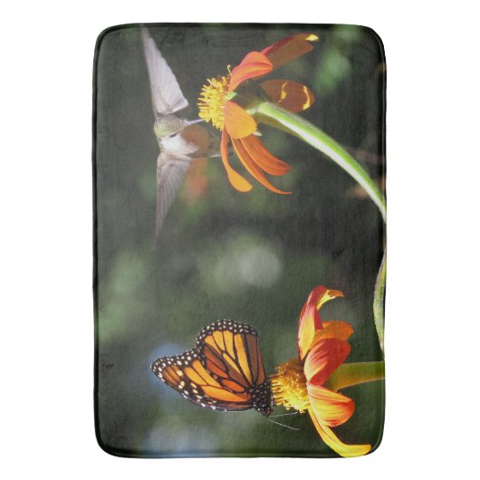 Vogelmoerasbaardbloemkool Bathmat Badmat (Voorkant Verticaal)