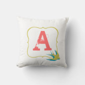  vogelmonogram Pillow Kussen (Voorkant)