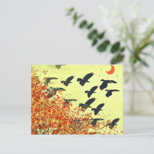 Vogelmoon Briefkaart (Staand voorkant)