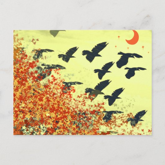 Vogelmoon Briefkaart (Voorkant)