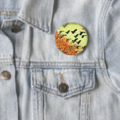 Vogelmoon Ronde Button 5,7 Cm (In situ)