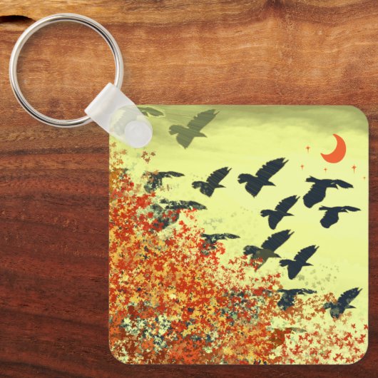 Vogelmoon Sleutelhanger (Voorkant)