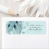  vogelmusical Love Peacock Feather Adres Etiket (Insitu)