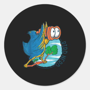 Vogelnerd Funny Vogelspotten Vogelliefhebber Ornit Ronde Sticker