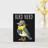 Vogelnerd Funny Vogelspotten Vogelobservatie Vogel Kaart (Gele Bloem)