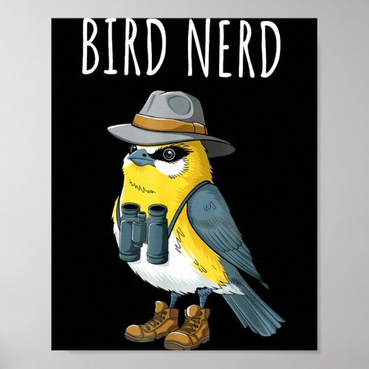 Vogelnerd grappige vogelaar vogelwaarnemer vogelob poster (Voorkant)