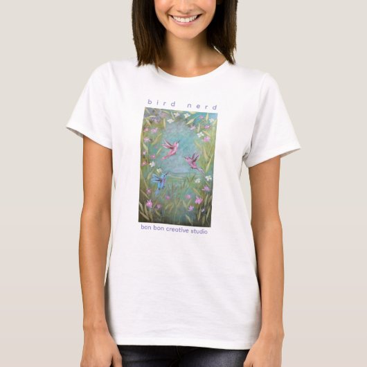 Vogelnerd & Kolibrie T-shirt (Voorkant)