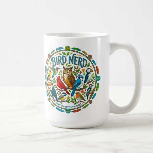 Vogelnerd-logo Koffiemok (Rechts)