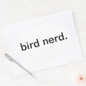 vogelnerd. ovale sticker (Envelop)