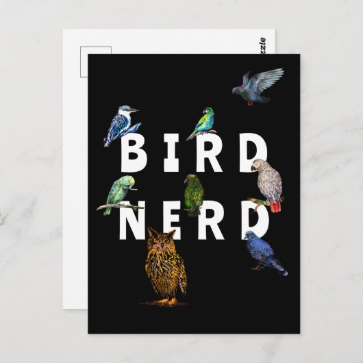 VOGELNERD, papegaaien, uil, duiven, kookaburra Briefkaart (Voorkant / Achterkant)