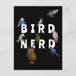 VOGELNERD, papegaaien, uil, duiven, kookaburra Briefkaart