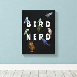 VOGELNERD, papegaaien, uil, duiven, kookaburra Canvas Afdruk