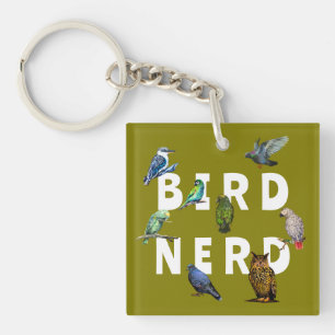 VOGELNERD, papegaaien, uil, duiven, kookaburra Sleutelhanger