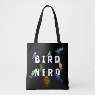 VOGELNERD, papegaaien, uil, duiven, kookaburra Tote Bag