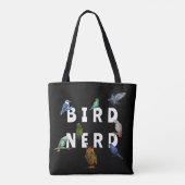 VOGELNERD, papegaaien, uil, duiven, kookaburra Tote Bag (Achterkant)