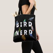 VOGELNERD, papegaaien, uil, duiven, kookaburra Tote Bag (Dichtbij)