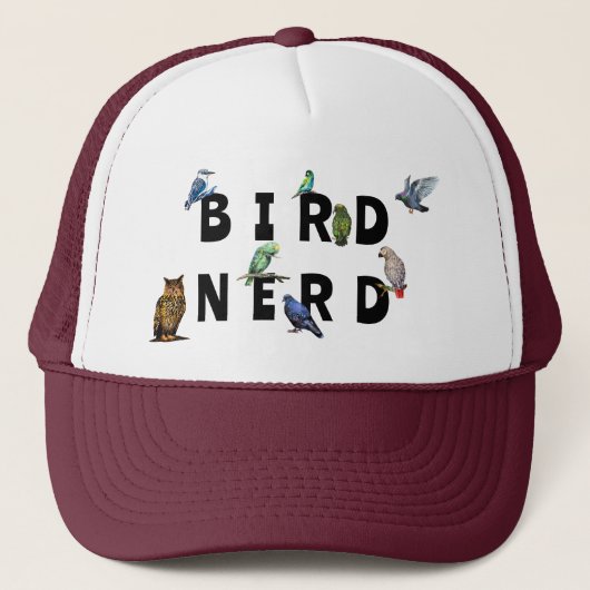 VOGELNERD, papegaaien, uil, duiven, kookaburra Trucker Pet (Voorkant)