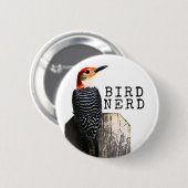 Vogelnerd Roodbuik specht Ronde Button 5,7 Cm (Voorkant /achterkant)