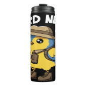 Vogelnerd: verrekijker, laarzen, avontuur thermosbeker (Voorkant)