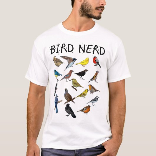 Vogelnerd Verschillende soorten Bird_ Cute Bird Gi T-shirt (Voorkant)