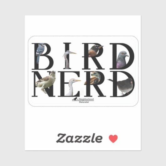 Vogelnerd - Verschillende soorten Sticker (Vel)