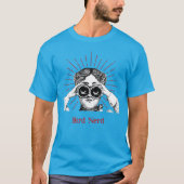 Vogelnerd-vrouw Verrekijker T-shirt (Voorkant)