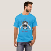 Vogelnerd-vrouw Verrekijker T-shirt (Voorkant volledig)