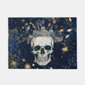 Vogelnest Bloem Kroon Schedel Ontwerp Deurmat (Voorkant)