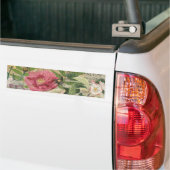 Vogelnest Bloementuin Bloem Vlinder Kunst Bumpersticker (Op Truck)
