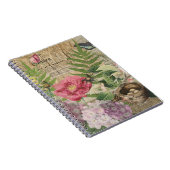 Vogelnest Bloementuin Bloem Vlinder Kunst Notitieboek (Rechterzijde)