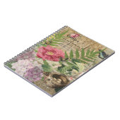 Vogelnest Bloementuin Bloem Vlinder Kunst Notitieboek (Linkerzijde)