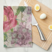 Vogelnest Bloementuin Bloem Vlinder Kunst Theedoek (Quarter Fold)