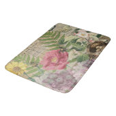 Vogelnest bloementuin Bloemvlinderkunst Badmat (Gekanteld)