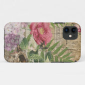 Vogelnest bloementuin Bloemvlinderkunst Case-Mate iPhone Case (Achterkant (horizontaal))