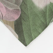 Vogelnest bloementuin Bloemvlinderkunst Fleece Deken (Hoek)