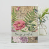 Vogelnest bloementuin Bloemvlinderkunst Kaart (Staand voorkant)