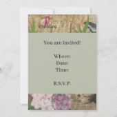 Vogelnest bloementuin Bloemvlinderkunst Kaart (Achterkant)