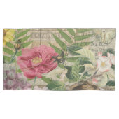 Vogelnest bloementuin Bloemvlinderkunst Kussensloop (Voorkant-Links)