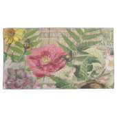 Vogelnest bloementuin Bloemvlinderkunst Kussensloop (Voorkant-Rechts)