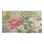 Vogelnest bloementuin Bloemvlinderkunst Kussensloop (Achterkant-Links)