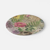 Vogelnest bloementuin Bloemvlinderkunst Papieren Bordje (Gekanteld)
